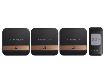 Dzwonek bezprzewodowy 611A 3x Odbiornik 1x Nadajnik