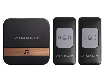 Dzwonek bezprzewodowy 611A 1x Odbiornik 2x Nadajnik