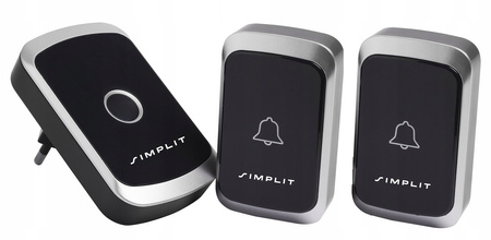 Dzwonek bezprzewodowy A2 1x Odbiornik 2x Nadajnik